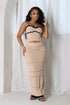 Aaliyah Rib Knit Tank Top & Skirt SET