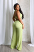 Natures Crinkle Halter Wide Leg Jumpsuit
