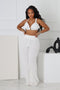 Light and Airy Pleated Bra Top & Pants SET