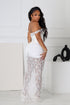 Maila Lace Corset Maxi Dress With Underwear