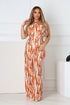 Whispering Breeze Chiffon Halter Jumpsuit