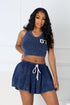 Summer Breeze Mineral Washed Top & Skirt SET