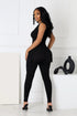 Alara Waist Cutout Pocket Jumpsuit