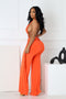 Ultra Cool Twist Cutout Wide Leg Jumpsuit
