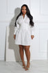 Dream About You Poplin Shirt Mini Dress