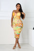 Sherbelly Mesh Print Midi Dress