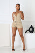 Everyday Belted Halter Utility Romper