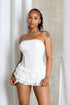 Natti Ruffled Corset Tube Mini Dress
