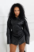 Lorene Faux Leather Mini Dress