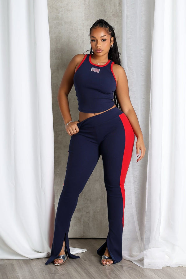 Firework Nights USA Flag Tank Top & Pants SET