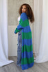 Vivid Dream Color Block Long Cardigan
