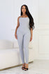 Sharon Ribbed Knit Sleeveless Jumpsuit