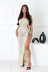 Shimmernet Metallic Crochet Cover Dress