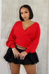 Vanessa Off Shoulder Sleeve Cutout Sweater