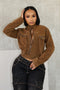 Better Now Long Sleeve Suede Jacket