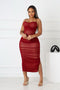 Body Talk Ruched Midi Dress
