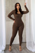 Jolie Open Back Scrunch Jumpsuit