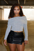 Jelena Off Shoulder Sweater Top