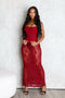 Ebone Lace Corset Maxi Dress
