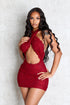 Esmee Cross Halter Neck Mini Dress