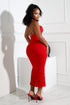 Alyssa Mesh Ruched Midi Dress