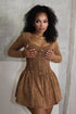 Chelsea Mineral Washed Corset Mini Dress