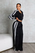 Side Motion Striped Jacket & Pants SET