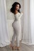 Play Hard Off Shoulder Knit Jumpsuit