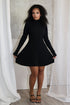 Chrissy A-Line Sweater Mini Dress