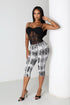 Awaken Your Style With Snake Skin Capri Pants