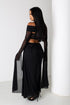 Wrap Me Slow Mesh Maxi Dress