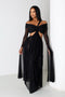 Wrap Me Slow Mesh Maxi Dress