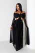 Wrap Me Slow Mesh Maxi Dress