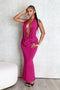Ballroom Deep Cowl Maxi Dress