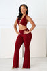 Graceful Passion Crop Top & Pants SET