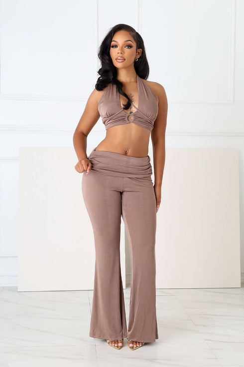 Graceful Passion Crop Top & Pants SET