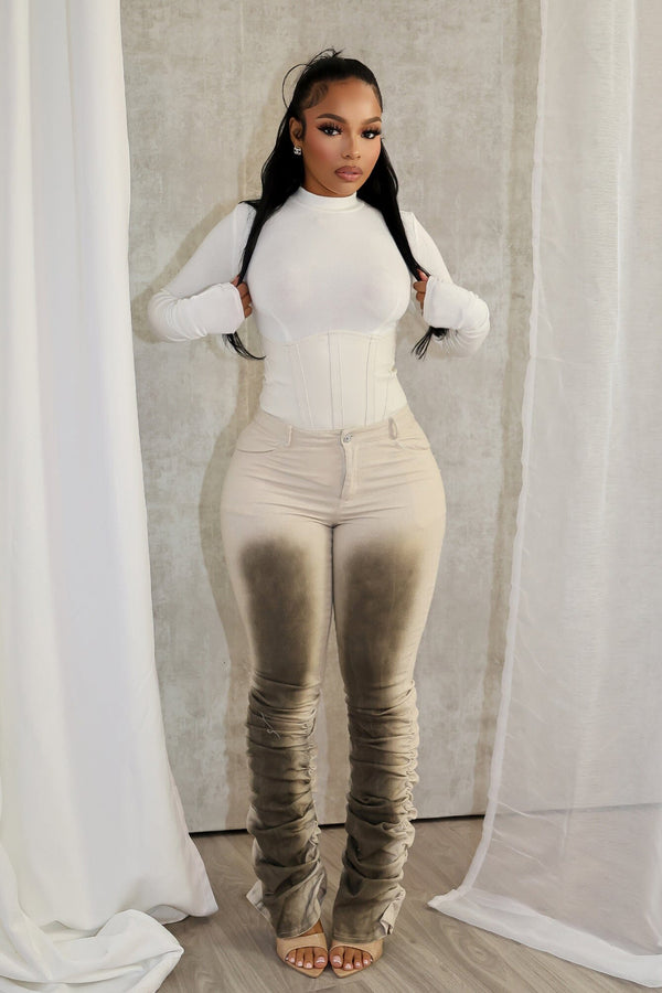 Lisa Airbrushed Ruched Pants