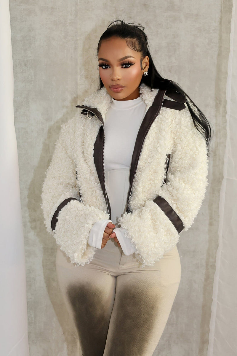 Brielle - Hooded Faux Fur Jacket main image 1