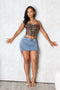 Indie Lace Up Mini Skirt