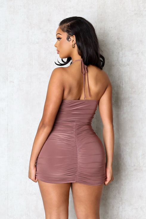 Crush Ring Cutout Mini Dress
