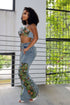 Cactus Blossom Denim Top & Pants SET