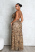Monsoon Leopard Mesh Maxi Dress
