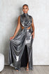 Cypher Foil Maxi Dress