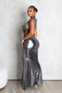 Cypher Foil Maxi Dress