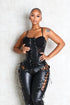 Corte Moderno Faux Leather Bustier