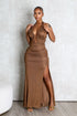 Vega Metallic Knit Maxi Dress
