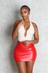 Undercover Faux Leather Mini Skirt
