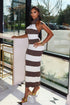 Viane Knit Striped Maxi Dress
