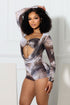 Yara Mesh Print Romper
