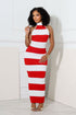 Viane Knit Striped Maxi Dress